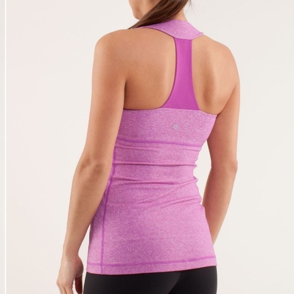 Lululemon Scoop Neck Tank in Heathered Ultra Violet size 6 - Picture 3 of 12